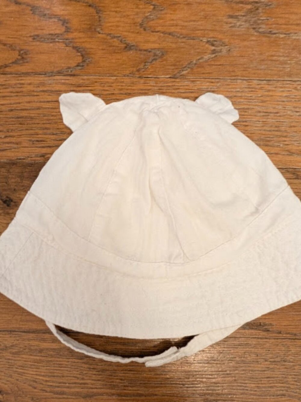 Infant Sunhat w/ Bear Ears & Chinstrap 0-6 Months